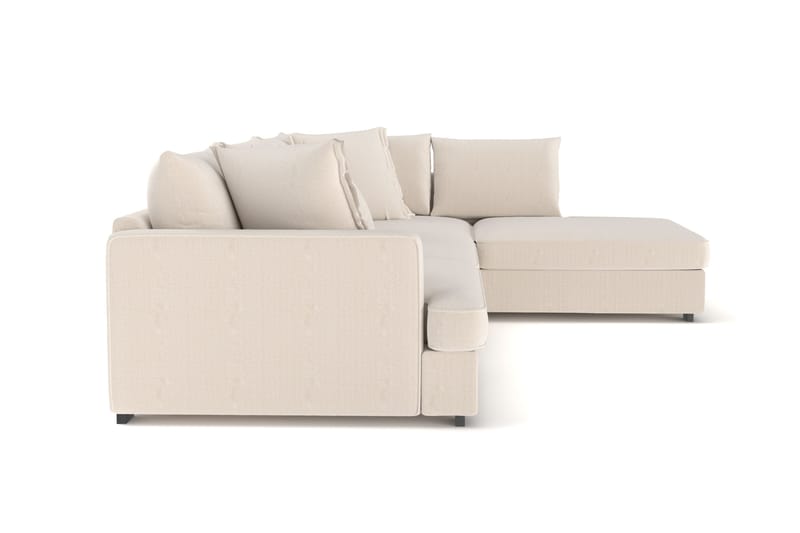 Rossita Lyx 4-istuttava Erittäin syvä Sohva divaanilla Oikea - Beige Vakosametti - Huonekalut - Sohva - Divaanisohva
