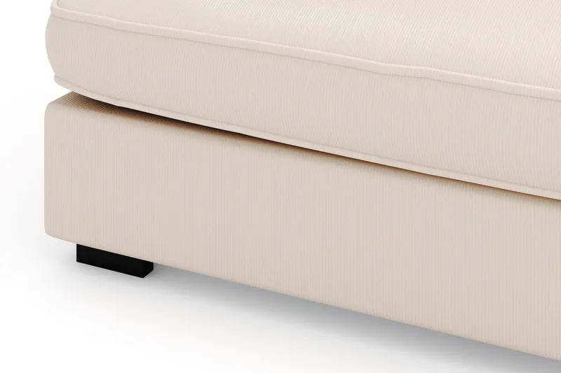 Rossita Lyx 4-istuttava Erittäin syvä Sohva divaanilla Oikea - Beige Vakosametti - Huonekalut - Sohva - Divaanisohva