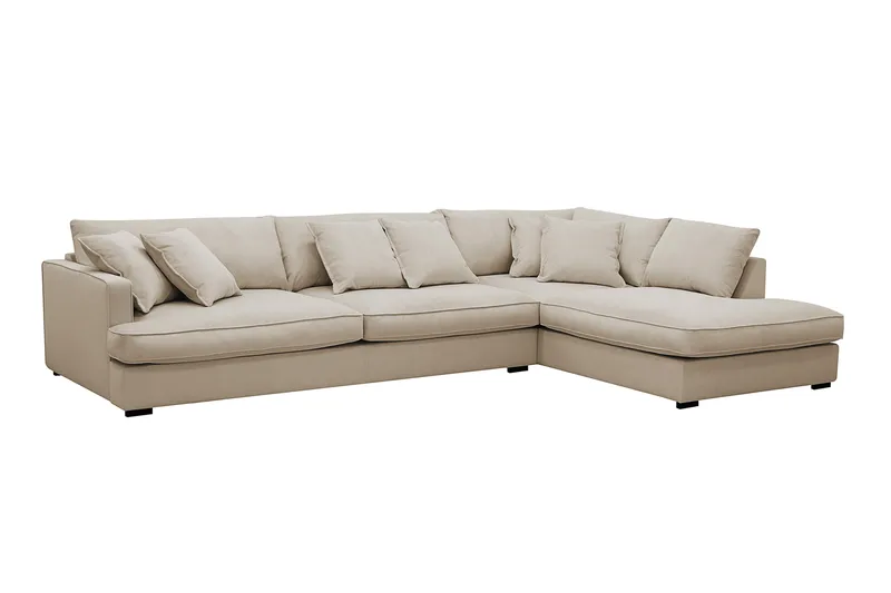 Rossita Lyx 4-istuttava Erittäin syvä Sohva divaanilla Oikea - Greige Manchester - Huonekalut - Sohva - Divaanisohva