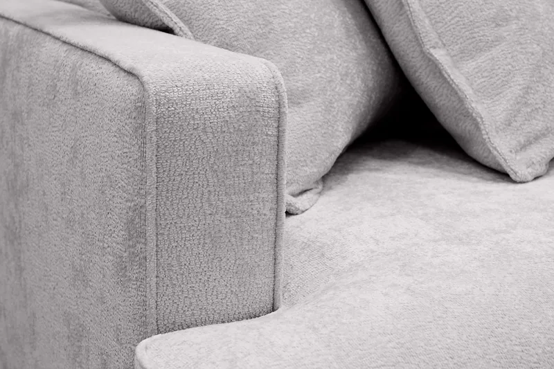 Rossita Lyx 4-istuttava Erittäin syvä Sohva divaanilla Oikea - Harmaa Chenille - Huonekalut - Sohva - Divaanisohva