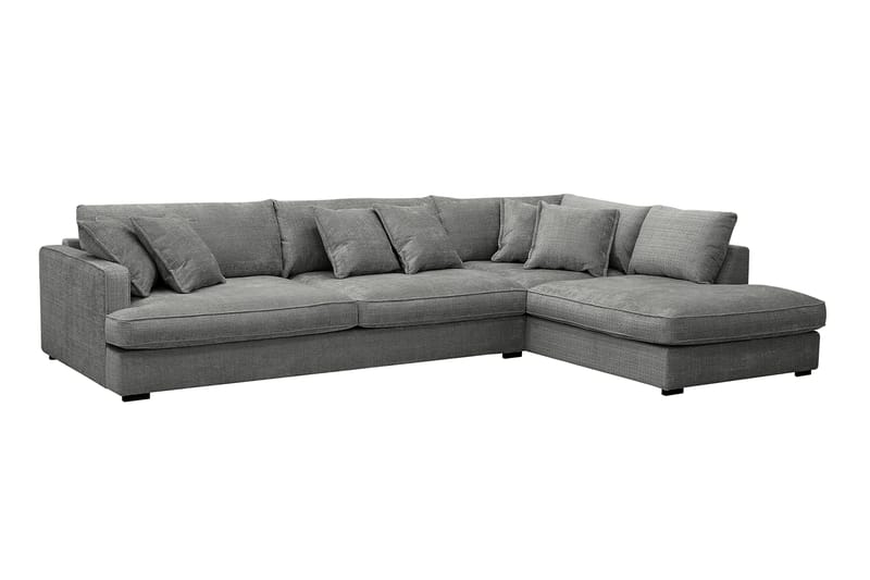 Rossita Lyx 4-istuttava Erittäin syvä Sohva divaanilla Oikea - Harmaa Chenille - Huonekalut - Sohva - Divaanisohva