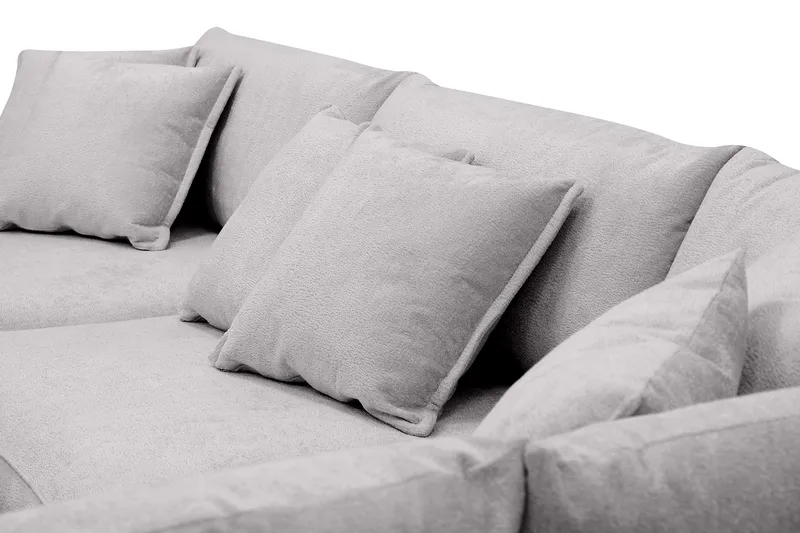 Rossita Lyx 4-istuttava Erittäin syvä Sohva divaanilla Oikea - Harmaa Chenille - Huonekalut - Sohva - Divaanisohva