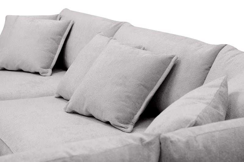 Rossita Lyx 4-istuttava Erittäin syvä Sohva divaanilla Oikea - Harmaa Chenille - Huonekalut - Sohva - Divaanisohva