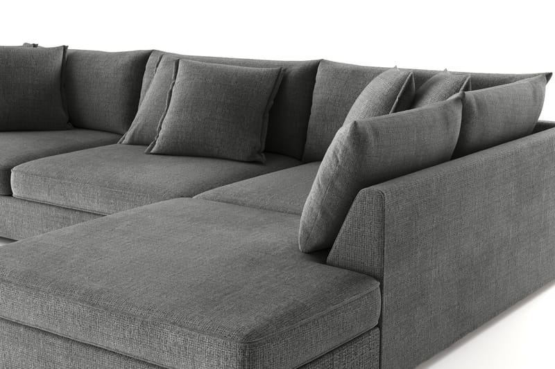 Rossita Lyx 4-istuttava Erittäin syvä Sohva divaanilla Oikea - Harmaa Chenille - Huonekalut - Sohva - Divaanisohva