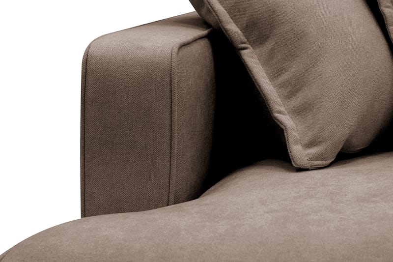 Rossita Lyx 4-istuttava Erittäin syvä Sohva divaanilla Oikea - Ruskea Kangas - Huonekalut - Sohva - Divaanisohva