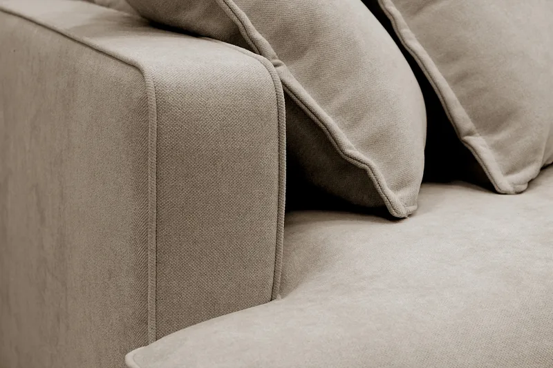 Rossita Lyx 4-istuttava Erittäin syvä Sohva divaanilla Oikea - Ruskea Kangas - Huonekalut - Sohva - Divaanisohva