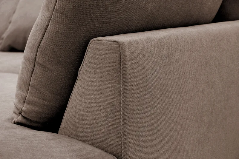 Rossita Lyx 4-istuttava Erittäin syvä Sohva divaanilla Oikea - Ruskea Kangas - Huonekalut - Sohva - Divaanisohva