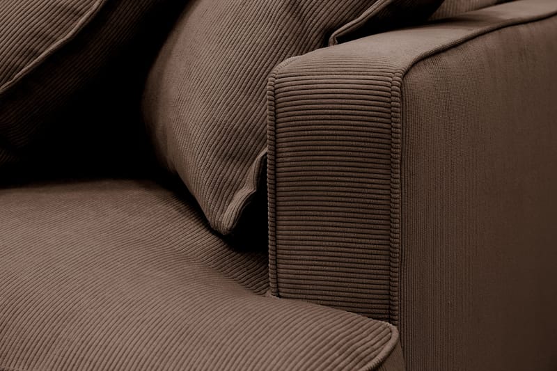 Rossita Lyx 4-istuttava Erittäin syvä Sohva divaanilla Oikea - Ruskea Vakosametti - Huonekalut - Sohva - Divaanisohva