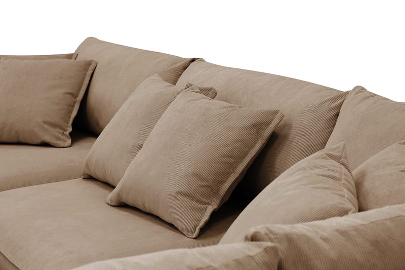 Rossita Lyx 4-istuttava Erittäin syvä Sohva divaanilla Oikea - Ruskea Vakosametti - Huonekalut - Sohva - Divaanisohva