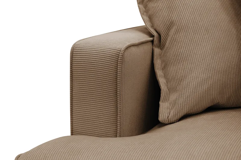 Rossita Lyx 4-istuttava Erittäin syvä Sohva divaanilla Oikea - Ruskea Vakosametti - Huonekalut - Sohva - Divaanisohva