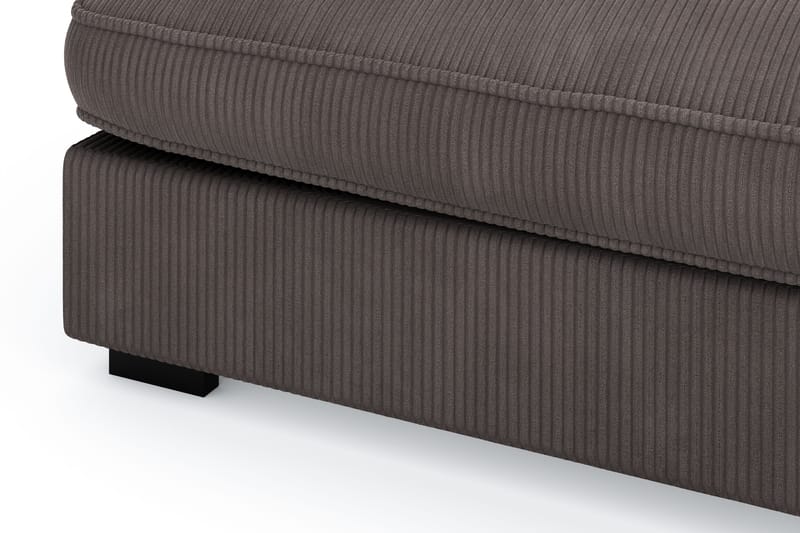 Rossita Lyx 4-istuttava Erittäin syvä Sohva divaanilla Oikea - Tummanharmaa Vakosametti - Huonekalut - Sohva - Divaanisohva