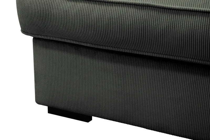 Rossita Lyx 4-istuttava Erittäin syvä Sohva divaanilla Oikea - Tummanvihreä Vakosametti - Huonekalut - Sohva - Divaanisohva