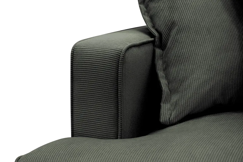 Rossita Lyx 4-istuttava Erittäin syvä Sohva divaanilla Oikea - Tummanvihreä Vakosametti - Huonekalut - Sohva - Divaanisohva