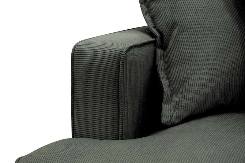 Rossita Lyx 4-istuttava Erittäin syvä Sohva divaanilla Oikea - Tummanvihreä Vakosametti - Huonekalut - Sohva - Divaanisohva