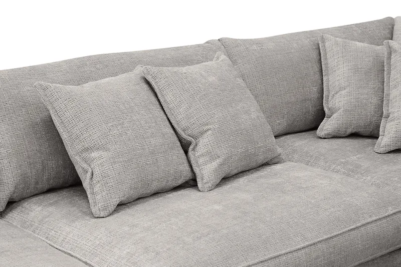 Rossita Lyx 4-istuttava Erittäin syvä Sohva divaanilla Oikea - Vaaleanharmaa Chenille - Huonekalut - Sohva - Divaanisohva