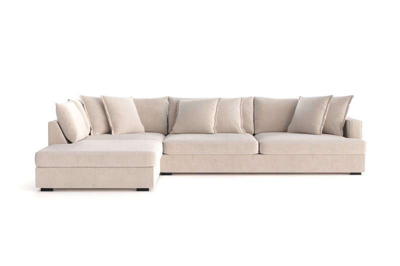 Rossita Lyx 4-istuttava Erittäin syvä Sohva divaanilla Vasen - Beige Chenille - Huonekalut - Sohva - Divaanisohva