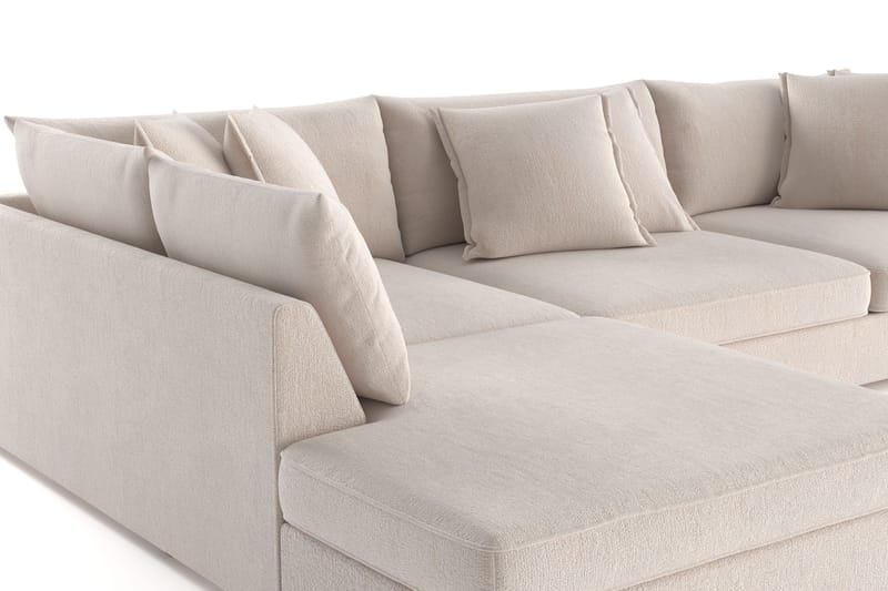 Rossita Lyx 4-istuttava Erittäin syvä Sohva divaanilla Vasen - Beige Chenille - Huonekalut - Sohva - Divaanisohva