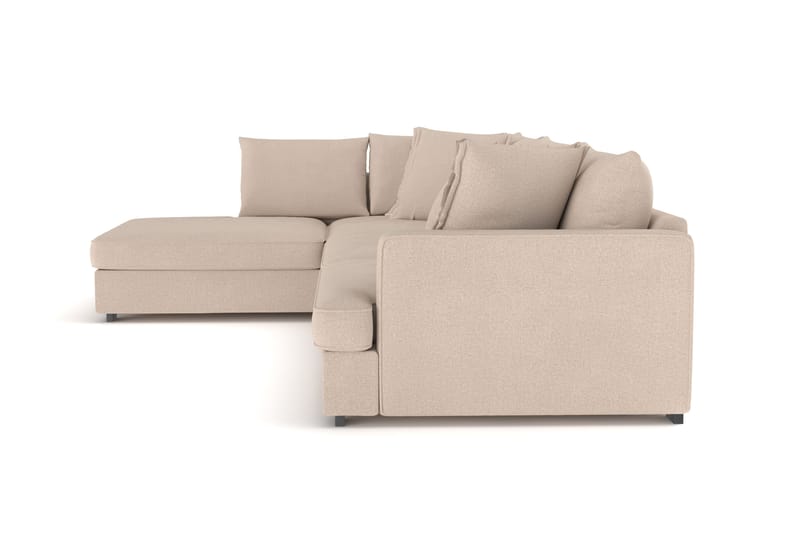 Rossita Lyx 4-istuttava Erittäin syvä Sohva divaanilla Vasen - Beige Kangas - Huonekalut - Sohva - Divaanisohva