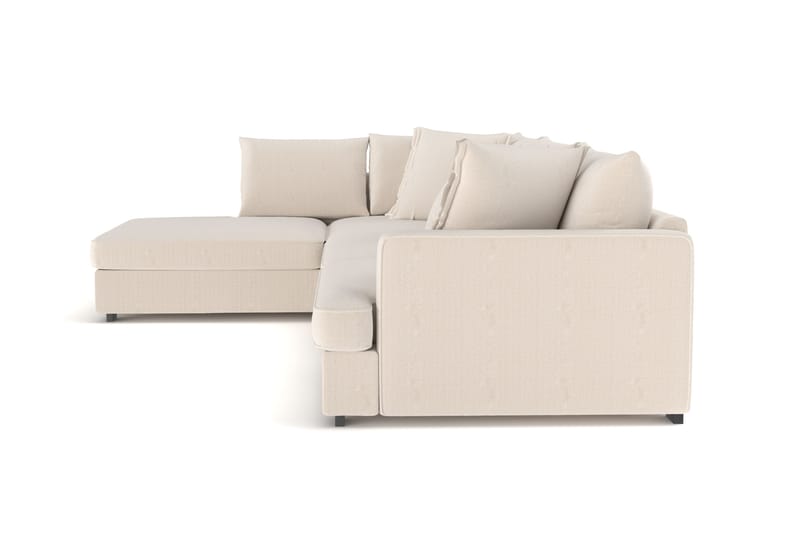 Rossita Lyx 4-istuttava Erittäin syvä Sohva divaanilla Vasen - Beige Vakosametti - Huonekalut - Sohva - Divaanisohva