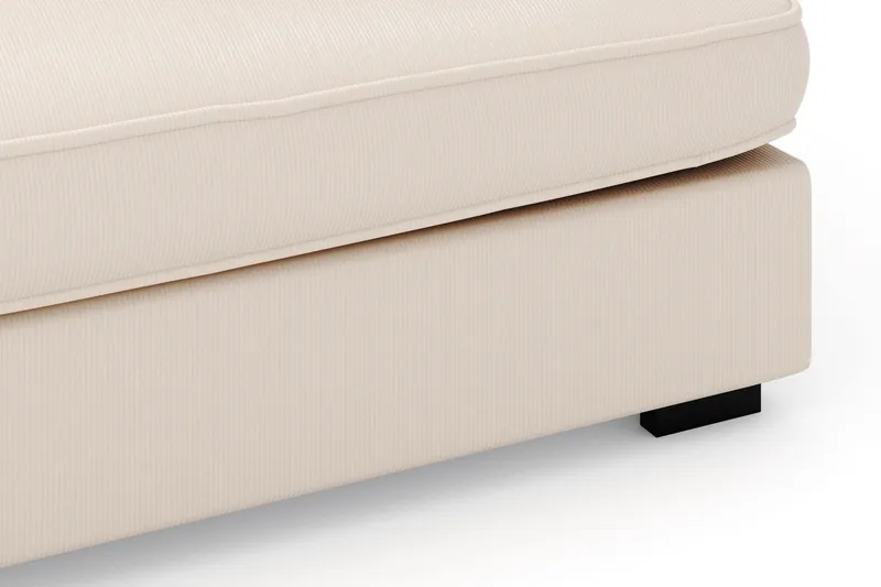 Rossita Lyx 4-istuttava Erittäin syvä Sohva divaanilla Vasen - Beige Vakosametti - Huonekalut - Sohva - Divaanisohva