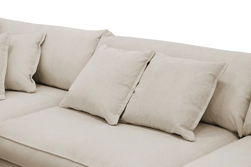 Rossita Lyx 4-istuttava Erittäin syvä Sohva divaanilla Vasen - Greige Manchester - Huonekalut - Sohva - Divaanisohva