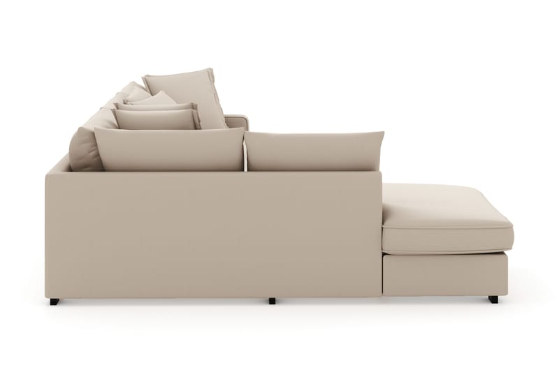 Rossita Lyx 4-istuttava Erittäin syvä Sohva divaanilla Vasen - Greige Manchester - Huonekalut - Sohva - Divaanisohva