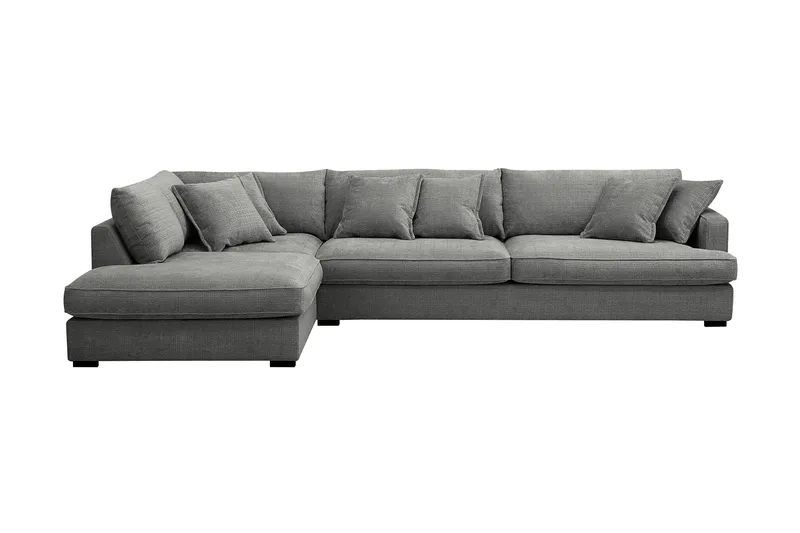 Rossita Lyx 4-istuttava Erittäin syvä Sohva divaanilla Vasen - Harmaa Chenille - Huonekalut - Sohva - Divaanisohva