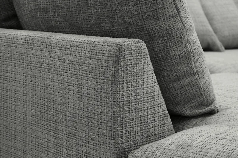 Rossita Lyx 4-istuttava Erittäin syvä Sohva divaanilla Vasen - Harmaa Chenille - Huonekalut - Sohva - Divaanisohva