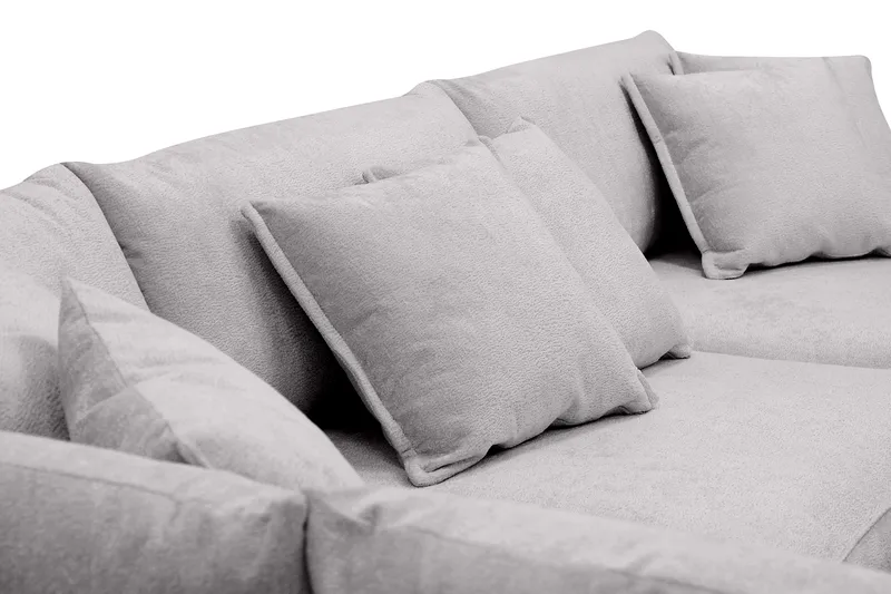 Rossita Lyx 4-istuttava Erittäin syvä Sohva divaanilla Vasen - Harmaa Chenille - Huonekalut - Sohva - Divaanisohva