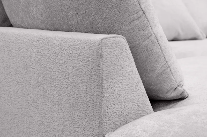 Rossita Lyx 4-istuttava Erittäin syvä Sohva divaanilla Vasen - Harmaa Chenille - Huonekalut - Sohva - Divaanisohva