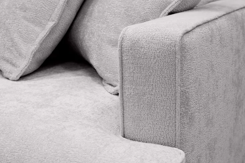 Rossita Lyx 4-istuttava Erittäin syvä Sohva divaanilla Vasen - Harmaa Chenille - Huonekalut - Sohva - Divaanisohva