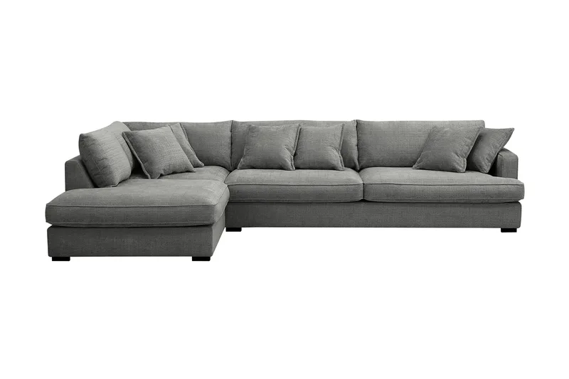 Rossita Lyx 4-istuttava Erittäin syvä Sohva divaanilla Vasen - Harmaa Chenille - Huonekalut - Sohva - Divaanisohva