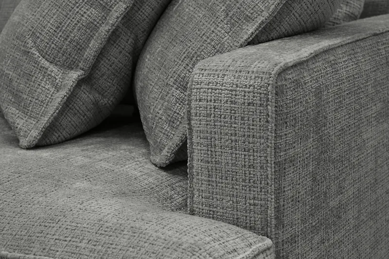 Rossita Lyx 4-istuttava Erittäin syvä Sohva divaanilla Vasen - Harmaa Chenille - Huonekalut - Sohva - Divaanisohva