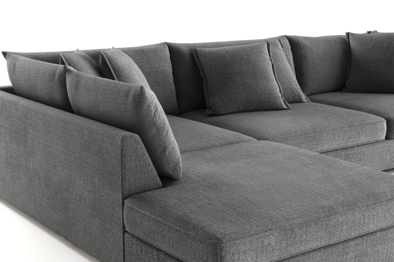 Rossita Lyx 4-istuttava Erittäin syvä Sohva divaanilla Vasen - Harmaa Chenille - Huonekalut - Sohva - Divaanisohva