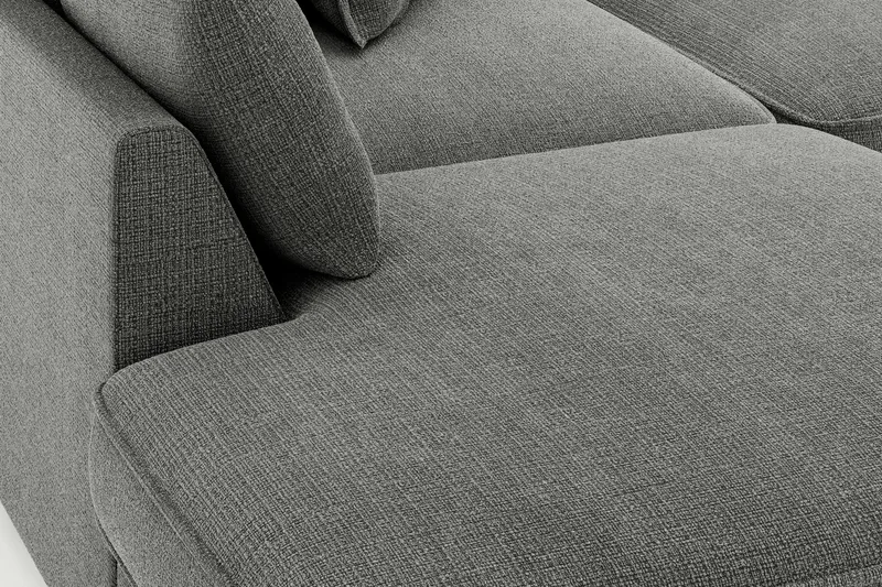 Rossita Lyx 4-istuttava Erittäin syvä Sohva divaanilla Vasen - Harmaa Chenille - Huonekalut - Sohva - Divaanisohva