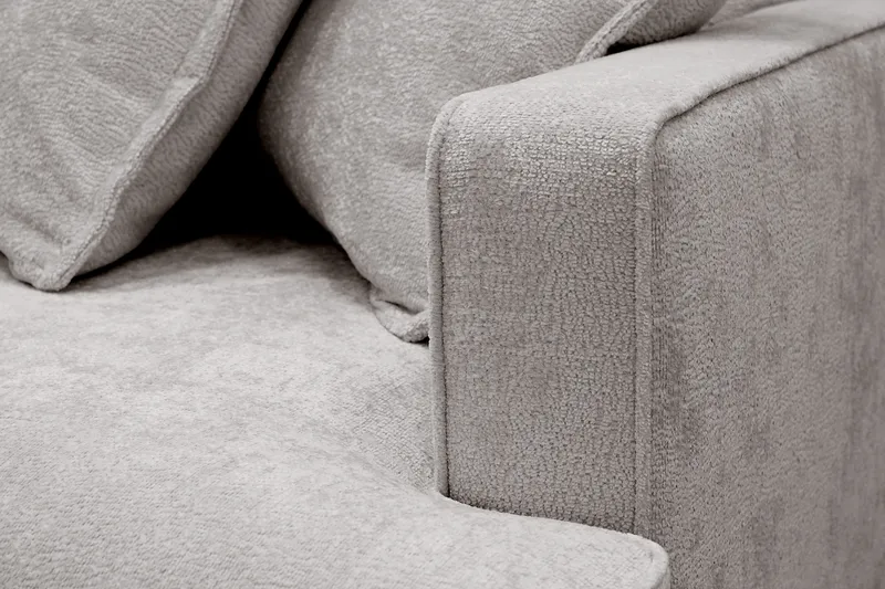 Rossita Lyx 4-istuttava Erittäin syvä Sohva divaanilla Vasen - Harmaa/Ruskea Chenille - Huonekalut - Sohva - Divaanisohva