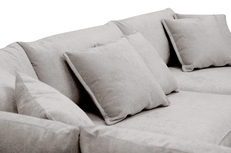 Rossita Lyx 4-istuttava Erittäin syvä Sohva divaanilla Vasen - Harmaa/Ruskea Chenille - Huonekalut - Sohva - Divaanisohva