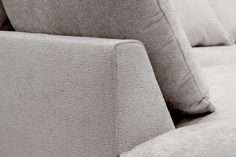 Rossita Lyx 4-istuttava Erittäin syvä Sohva divaanilla Vasen - Harmaa/Ruskea Chenille - Huonekalut - Sohva - Divaanisohva