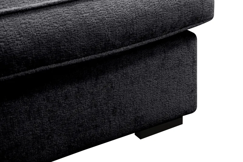 Rossita Lyx 4-istuttava Erittäin syvä Sohva divaanilla Vasen - Musta Chenille - Huonekalut - Sohva - Divaanisohva