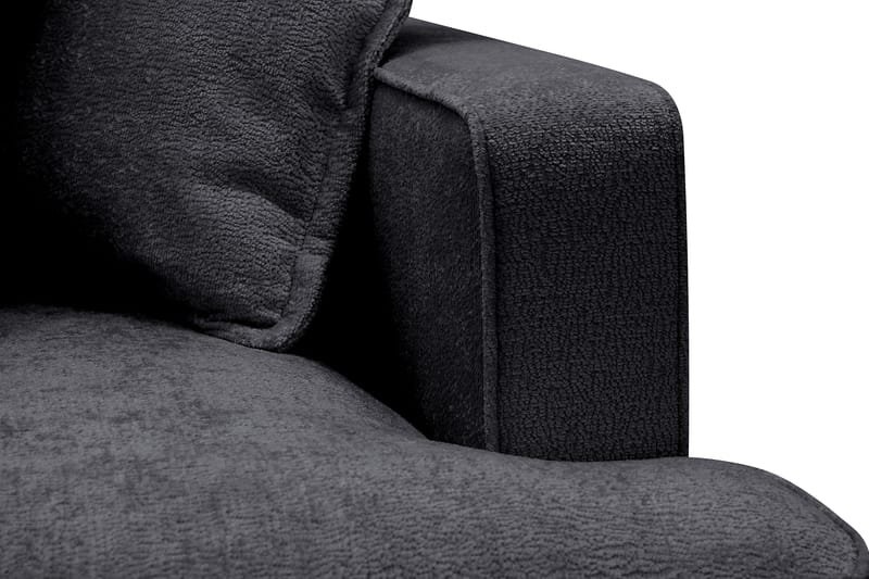 Rossita Lyx 4-istuttava Erittäin syvä Sohva divaanilla Vasen - Musta Chenille - Huonekalut - Sohva - Divaanisohva