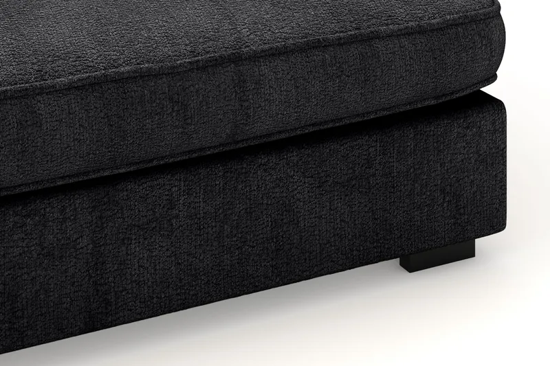 Rossita Lyx 4-istuttava Erittäin syvä Sohva divaanilla Vasen - Musta Chenille - Huonekalut - Sohva - Divaanisohva