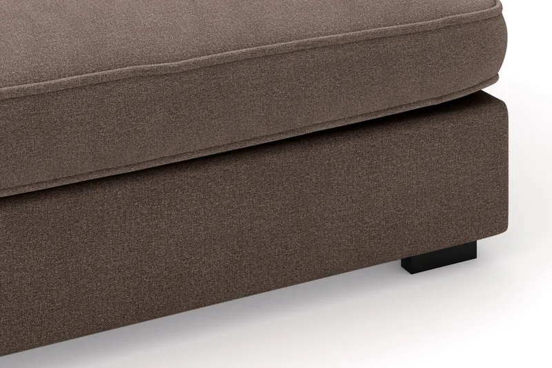 Rossita Lyx 4-istuttava Erittäin syvä Sohva divaanilla Vasen - Ruskea Kangas - Huonekalut - Sohva - Divaanisohva