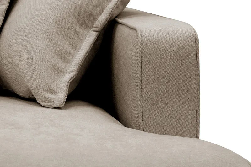 Rossita Lyx 4-istuttava Erittäin syvä Sohva divaanilla Vasen - Ruskea Kangas - Huonekalut - Sohva - Divaanisohva