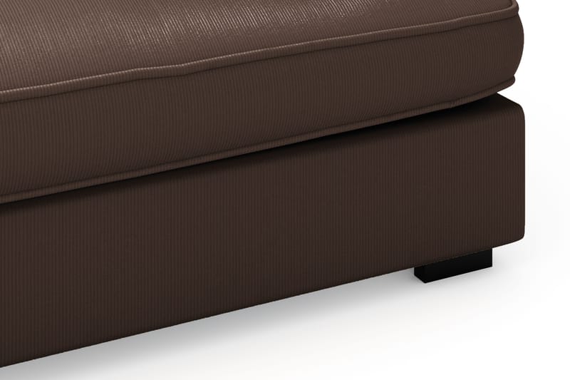 Rossita Lyx 4-istuttava Erittäin syvä Sohva divaanilla Vasen - Ruskea Vakosametti - Huonekalut - Sohva - Divaanisohva