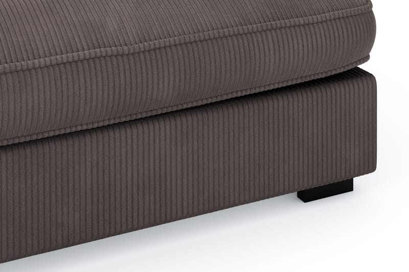 Rossita Lyx 4-istuttava Erittäin syvä Sohva divaanilla Vasen - Tummanharmaa Vakosametti - Huonekalut - Sohva - Divaanisohva