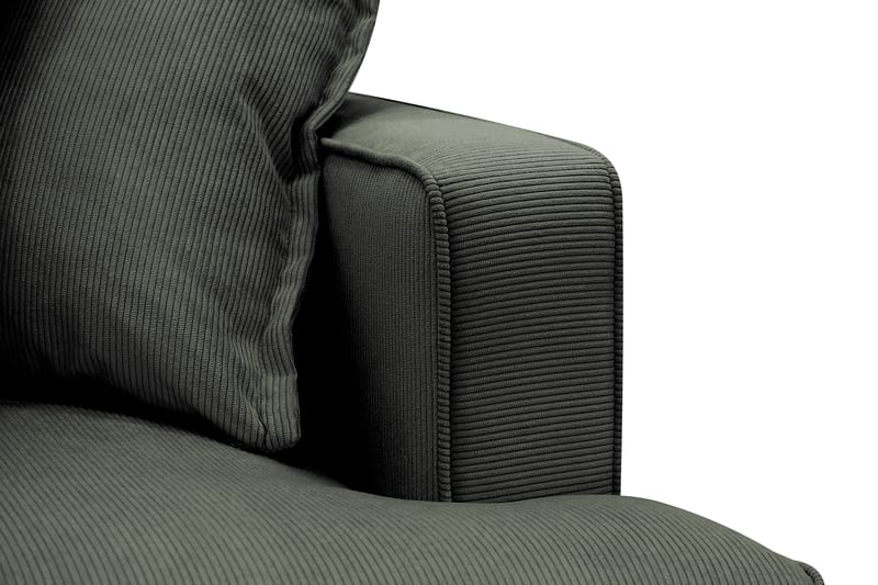 Rossita Lyx 4-istuttava Erittäin syvä Sohva divaanilla Vasen - Tummanvihreä Vakosametti - Huonekalut - Sohva - Divaanisohva