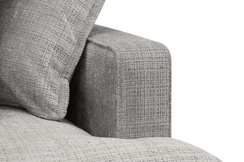 Rossita Lyx 4-istuttava Erittäin syvä Sohva divaanilla Vasen - Vaaleanharmaa Chenille - Huonekalut - Sohva - Divaanisohva