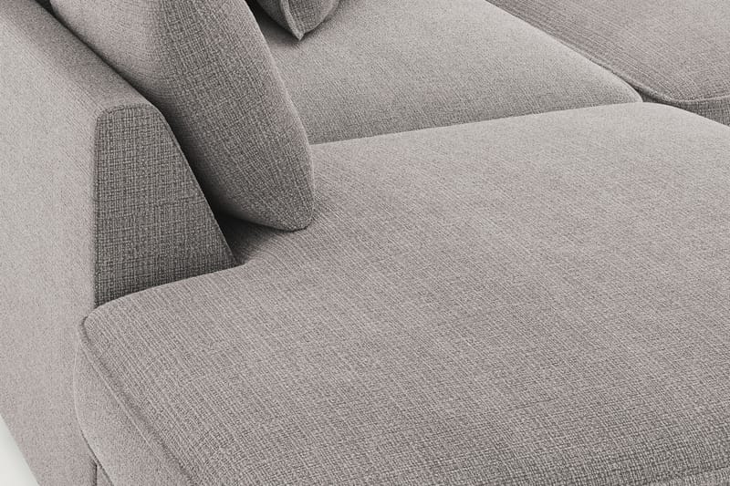 Rossita Lyx 4-istuttava Erittäin syvä Sohva divaanilla Vasen - Vaaleanharmaa Chenille - Huonekalut - Sohva - Divaanisohva