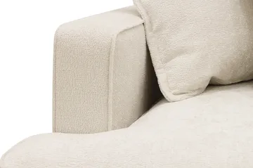 Rossita Lyx 4-istuttava Oikeakätinen L-muotoinen Extra Syvä Divaanisohva Chenille-kankaalla - Trenza 06, Beige Chenille - Huonekalut - Sohva - Divaanisohva