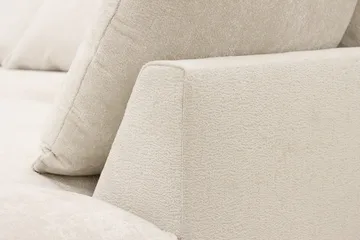 Rossita Lyx 4-istuttava Oikeakätinen L-muotoinen Extra Syvä Divaanisohva Chenille-kankaalla - Trenza 06, Beige Chenille - Huonekalut - Sohva - Divaanisohva